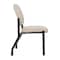 Boss Guest Chair, Black Back, 24-1/2 in W 22" L 32-1/2" H, Armless, Vinyl Seat B9595AM-BK - alternate 3